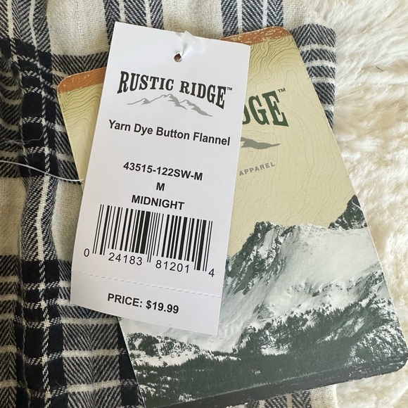 Rustic Ridge flannel. Size Medium. - Picture 4 of 6